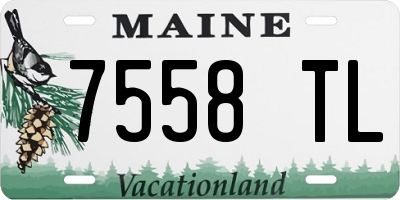 ME license plate 7558TL