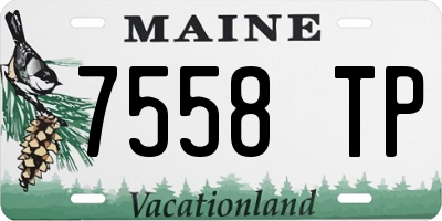 ME license plate 7558TP