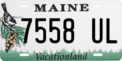 ME license plate 7558UL