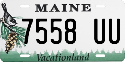 ME license plate 7558UU