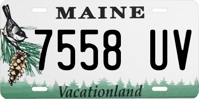 ME license plate 7558UV