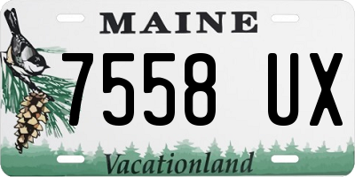 ME license plate 7558UX