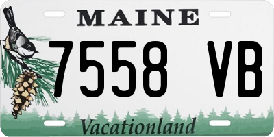 ME license plate 7558VB