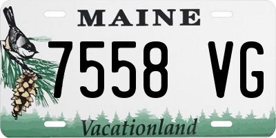 ME license plate 7558VG