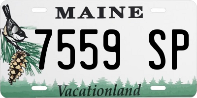 ME license plate 7559SP