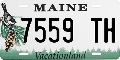 ME license plate 7559TH