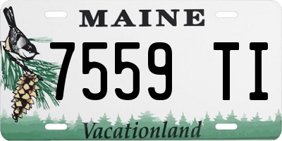ME license plate 7559TI
