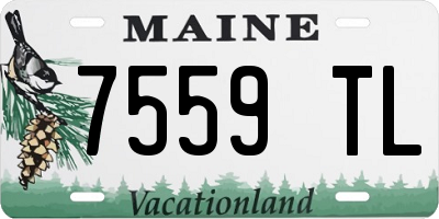 ME license plate 7559TL
