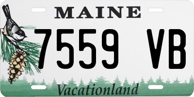 ME license plate 7559VB