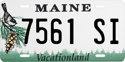 ME license plate 7561SI