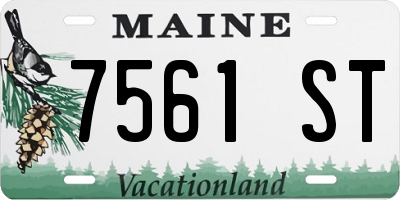 ME license plate 7561ST