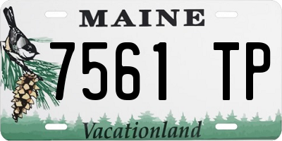 ME license plate 7561TP