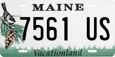 ME license plate 7561US