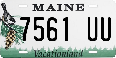 ME license plate 7561UU