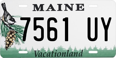 ME license plate 7561UY