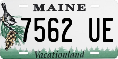 ME license plate 7562UE