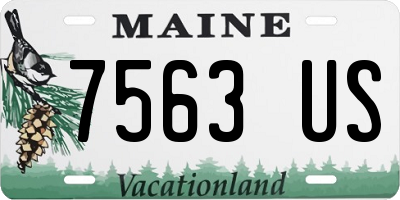 ME license plate 7563US