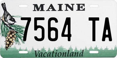 ME license plate 7564TA
