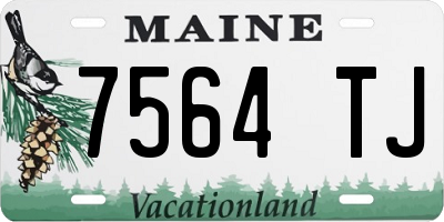 ME license plate 7564TJ