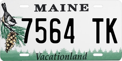 ME license plate 7564TK