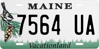 ME license plate 7564UA