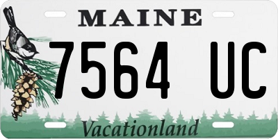 ME license plate 7564UC