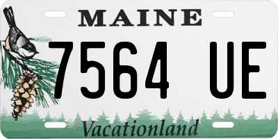 ME license plate 7564UE