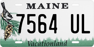 ME license plate 7564UL