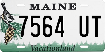 ME license plate 7564UT