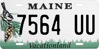 ME license plate 7564UU