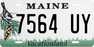 ME license plate 7564UY