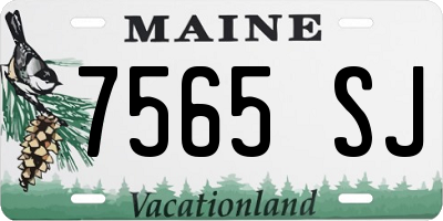 ME license plate 7565SJ