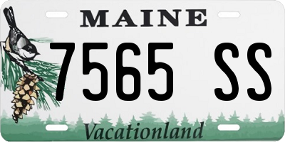 ME license plate 7565SS