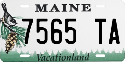 ME license plate 7565TA