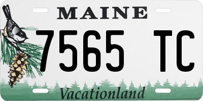 ME license plate 7565TC