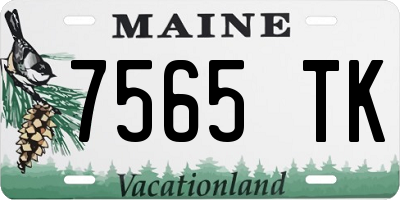ME license plate 7565TK