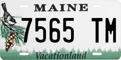 ME license plate 7565TM