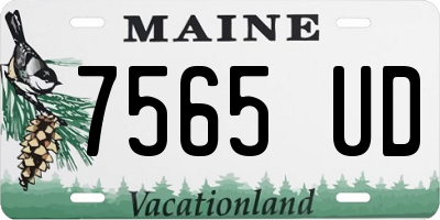 ME license plate 7565UD