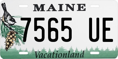 ME license plate 7565UE