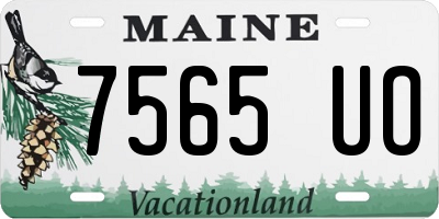 ME license plate 7565UO