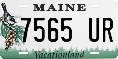 ME license plate 7565UR