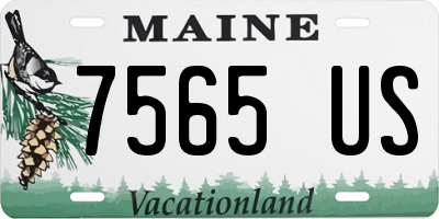 ME license plate 7565US