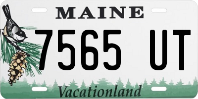 ME license plate 7565UT
