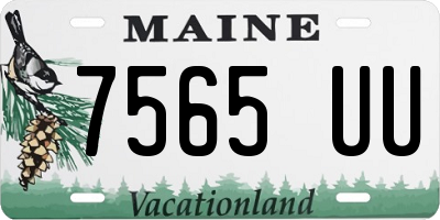 ME license plate 7565UU