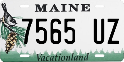 ME license plate 7565UZ