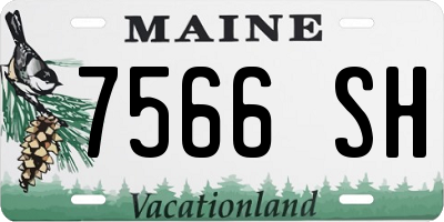 ME license plate 7566SH