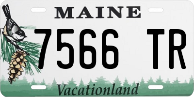 ME license plate 7566TR