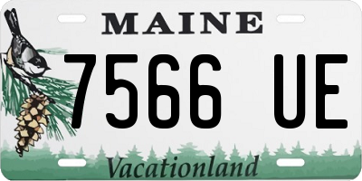 ME license plate 7566UE
