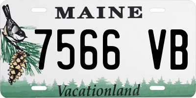 ME license plate 7566VB