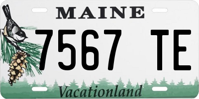 ME license plate 7567TE